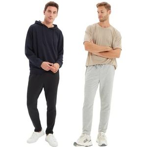 Trendyol Pantalon de survêtement Homme, Gris, XXL