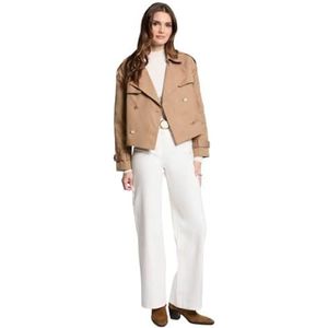 Morgan 251-gsim trenchcoat dames, Camel M, 38
