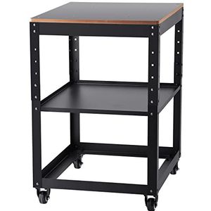 VEVOR Schaafhouder, belasting 45 kg, tafel, schaafhouder, hoogte 3 snelheden, beweegbaar gereedschapsplank, 4 wielen, opbergruimte voor de meeste schaafmachines, zagen, werkbankmachines, elektrisch