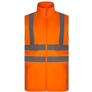 VELILLA 305905 Soft Shell vest, kleur neon oranje, maat XL, neon oranje, XL, Neon Oranje