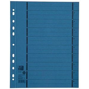 Elba Tabbladen 06456bl geperforeerd genummerd 1-10, motief van gerecycled karton, 100 stuks, blauw
