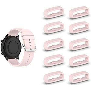 SMYAOSI 10 stuks Garmin horlogebandlussen, verbonden siliconen, rubberen horlogebandlussen, vervangende gespen voor Mi Watch polsband, accessoire, Siliconen
