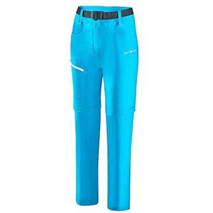 Black Crevice Trekkingbroek voor dames, met ritssluiting, trekkingbroek voor dames, met afneembare pijpen, waterdichte outdoor broek, wandelbroek, duurzaam, ademend, met zakken, Hawaï/wit