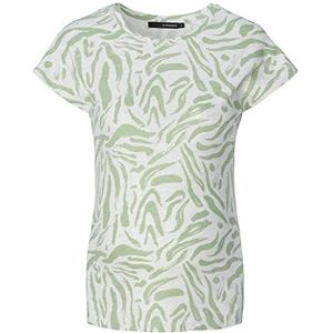 Supermom Edna T-shirt met korte mouwen all-over print dames T-shirt, Reseda - N065