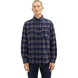 TOM TAILOR Heren 30741 Hockey Blue Colorful Check, XL, 30741 - Hockey Blue Colorful Check