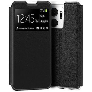 Cool Flip Cover voor Huawei Honor X7A glad zwart