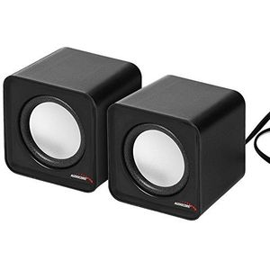 Audiocore AC870 APT-X Compacte stereoluidspreker, 2,0 W, PC, 2 x 3, RMS, zwart (AC870 S)