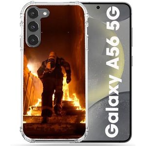 Cokitec Versterkte hoes voor Samsung Galaxy A56 5G Brandweerman Trap