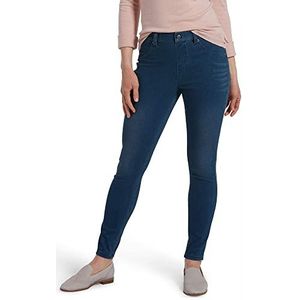 HUE Ultra Soft Denim leggings met hoge taille voor dames, chique leggings van jeans voor dames, Windsor Blue Wash