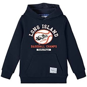 NAME IT Nkmtovab Swe W Hood BRU hoodie voor kinderen, donkerblauw (saffier), 122-128, Donkerblauw (Sapphire)