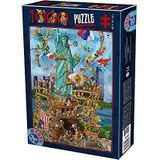 Unbekannt 74706-CC13 D-Toys puzzel 1000 stukjes Cartoon New York Collection