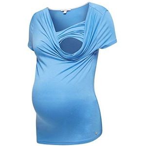 Esprit Maternity Nursing SS zwangerschapsshirt voor dames, blauw (Blue 431), XS, blauw (Blue 431)