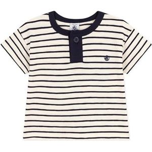 Petit Bateau Dames T-shirt, Avalanche/Smoking, 3 maanden, Lawine/Smoking