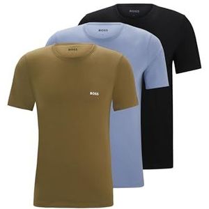 BOSS Tshirtrn 3P Classic T-shirt voor heren, Open Diversen 990