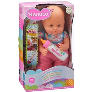 Nenuco NEW - Roze magische babypop, babypop, voor jongens en meisjes vanaf 10 maanden, roze (Famosa 700012691)