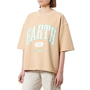 Replay Sweatshirt dames, 017 sintra oker, L, 017 Sintra Ochre