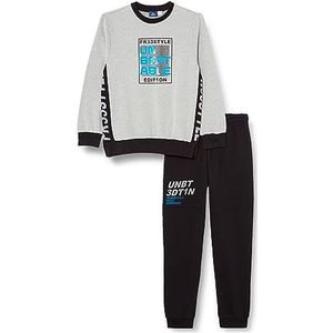 Chicco Combinatieset: sweatshirt en lange sportbroek joggingbroek voor jongens, grijs.
