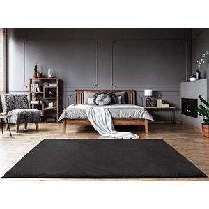 Mia's tapijten ""Bella"" woonkamertapijt, hoogpolig, 160 x 230 cm, zwart