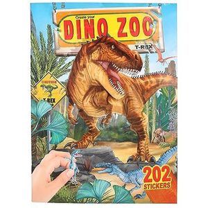 Depesche 12752 Create your Dino Zoo stickeralbum met coole dinosaurusmotieven en 191 stickers, ca. 22 x 30 x 0,5 cm
