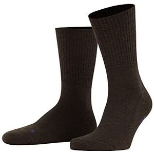 FALKE Unisex Walkie Light Sokken Merino Wol Zwart Wit Meer Kleuren Dikke Warme Wandelsokken Voor Mannen of Vrouwen Kalflengte Gewatteerde Zool Ademend Sneldrogend Geribbeld Voor Winter 1 Paar, Bruin (Donker Bruin 5450)