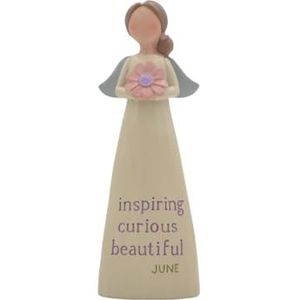 Feather & Grace Handbeschilderde decoratieve figuur van kunsthars - juni