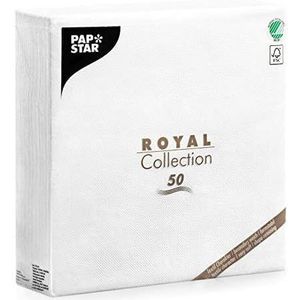 PAPSTAR Royal Collection 11622 50 servetten, 40 x 40 cm, wit, 50 stuks