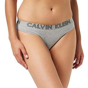 Calvin Klein Lingerie Bikini voor dames (1 stuk), Grijs Heather Zwart Logo