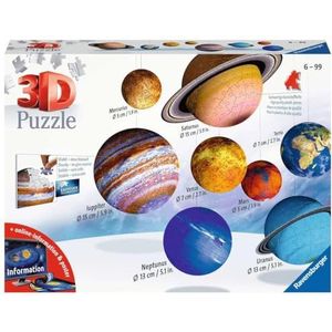 Zonnestelsel 3D Puzzel (522 Stukjes, Ravensburger)