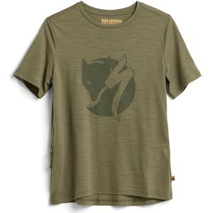 Fjällräven Wool Dames Outdoor Wol T-Shirt Groen Large Groen L, Groen