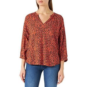 Part Two Mileanpw BL Relaxed Fit 3/4 Mouw Blouse Dames, Koi Leo Print