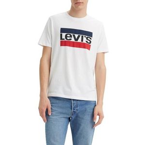 Levi's Sportswear Logo Graphic T-shirt voor heren (1 stuk), Wit