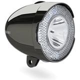 AXA Koplamp 706 met batterij 15 Lux uniseks, volwassenen, zwart