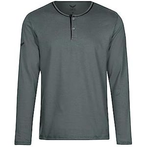 Trigema Shirt met lange mouwen van Organic Cotton, groen (olijf-c2c 555)