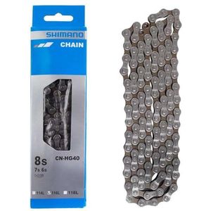 Shimano Ketting 6/7/8 V HG 40 116, zwart, eenheidsmaat