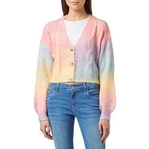 LIBBI Cardigan pour femme, Multicolore arc-en-ciel, XL-XXL