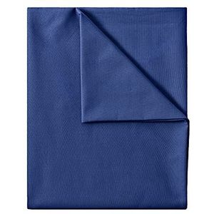 GREEN MARK Textilien Klassiek hoeslaken, laken, laken, canvas, halsdoek, 100% katoen, zonder elastiek, vele maten en kleuren, afmetingen: 180 x 275 cm marineblauw