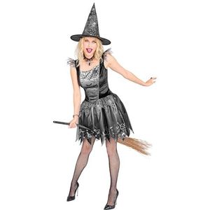 Widmann - Costume de sorcière, robe et chapeau de sorcière, magicien, sorcier, araignée, costume de conte de fées