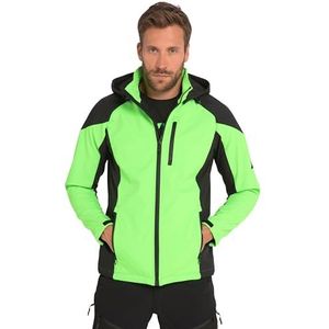 JP 1880 Veste Softshell de Trekking Homme, vert fluo, XXL