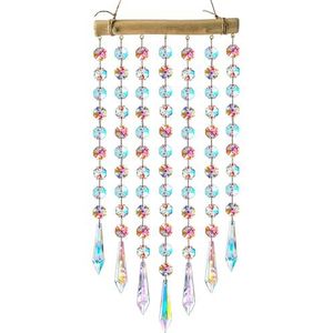 Kristallen prisma om op te hangen - Zonnevanger - Kleurrijke kristallen windgong - Glazen kralen - Decoratieve hanger