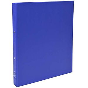 Exacompta - Ref. 54372E - karton met 20 stuks PP omlijst, 2 ronde ringen Ø 30 mm, rug 40 mm, buitenafmetingen: 32 x 26 cm, DIN A4-formaat, kleur: blauw