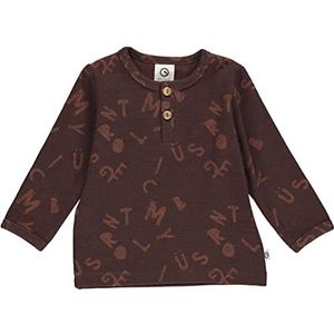 Müsli by Green Cotton Letter T Baby T-shirt voor jongens, Koffie