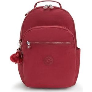 Kipling SEOUL Uniseks rugzakken (1 stuk), Funky Red, Grote rugzak