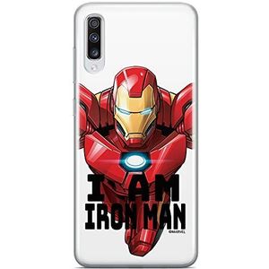 ERT GROUP Originele en gelicentieerde Marvel Iron Man 029 beschermhoes voor de Samsung A70 - perfect aangepast aan de vorm van de mobiele telefoon - TPU case