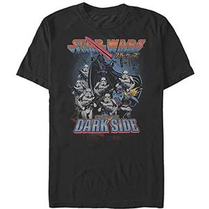 Star Wars Vader Crew Organic Short Sleeve T-Shirt Unisexe-Adulte, Noir, S