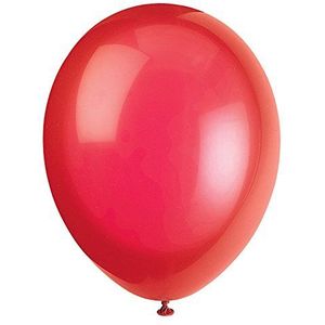 Latex-feestballonnen - 30 cm - scharlakenrood - verpakking van 50 stuks
