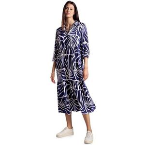 STREET ONE Midi-jurk met print, surfblauw, 38, surfblauw