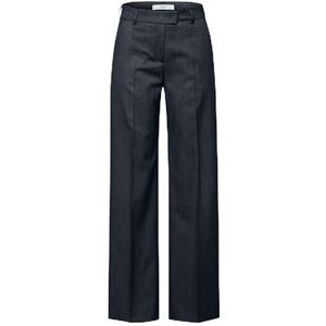 BRAX Dames Mous Style Maine Style Maine - Wollen broek voelt aan in een casual silhouet, Marinier