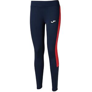Joma Eco Championship lange legging dames sportbroek, marineblauw, rood