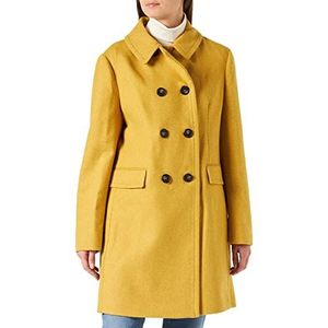 Sisley Coat 2boyln01m Wool Blend Coat Dames (1 stuk), Mosterd 931