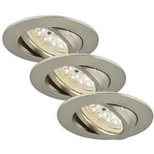 Briloner Led-inbouwspot, dimbaar, inbouwspot, plafondspot, inbouwspot, plafondspot, woonkamerspot, 230 V, draaibaar, rond